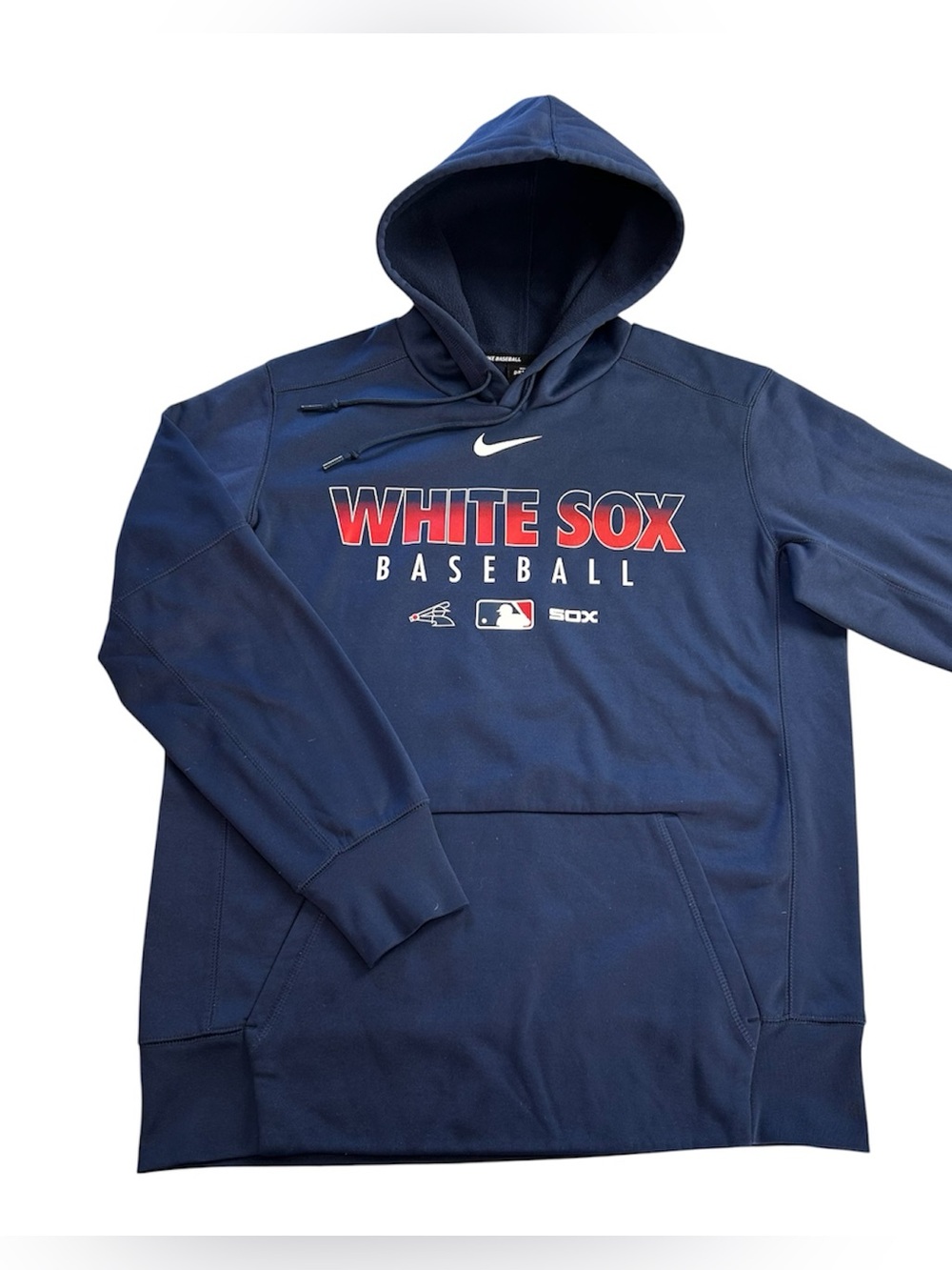 Nike Chicago White Sox Cooperstown Collection Therma-FIT Hoodie Men’s L Blue MLB